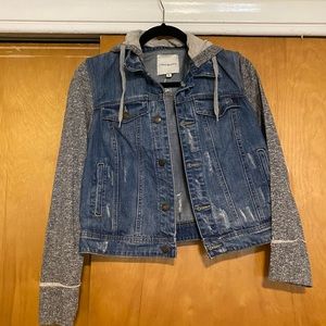 Thread & Supply Hooded Jean Jacket